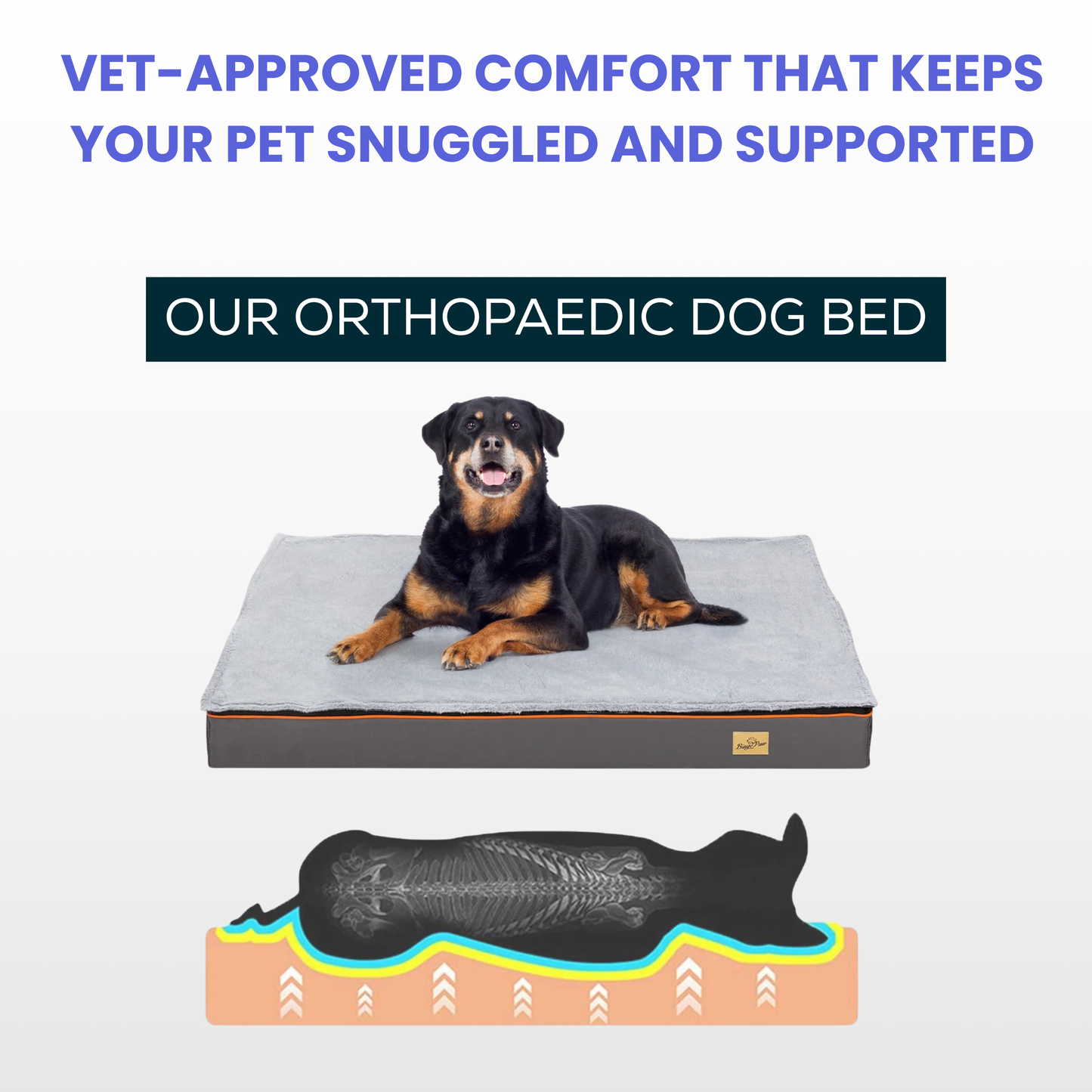 Snuggle&PawsCo - Orthopaedic Dog Bed 50% OFF Freebie Cooling Mat